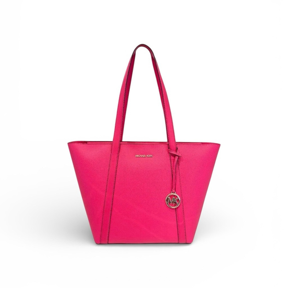 Michael Kors Pratt Lg Pink Tote Electric Pink - Picture 6 of 6